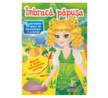 Imbraca papusa-3. 28autocolante=10seturi de imbracaminte+activitati. N*5893