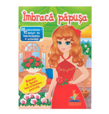 Imbraca papusa-4. 28autocolante=10seturi de imbracaminte+activitati. N*5923