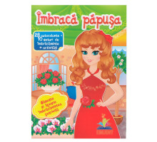 Imbraca papusa-4. 28autocolante=10seturi de imbracaminte+activitati. N*5923