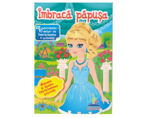 Imbraca papusa-5. 28autocolante=10seturi de imbracaminte+activitati. N*5954 Imbraca papusa-5. 28autocolante=10seturi de imbracaminte+activitati. N*5954