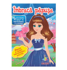 Imbraca papusa-6. 28autocolante=10seturi de imbracaminte+activitati. N*5985
