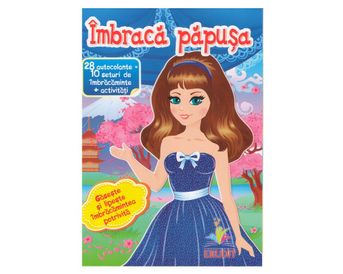 Imbraca papusa-6. 28autocolante=10seturi de imbracaminte+activitati. N*5985
