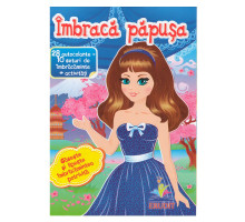 Imbraca papusa-6. 28autocolante=10seturi de imbracaminte+activitati. N*5985