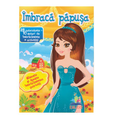 Imbraca papusa-7. 28autocolante=10seturi de imbracaminte+activitati. N*6012