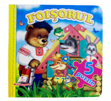 Foisorul. Cartea cartonata cu 5 puzzle. N*1437
