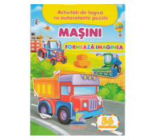 Formeaza imaginea. Masini-Tractor. 56 autocolante N*7804