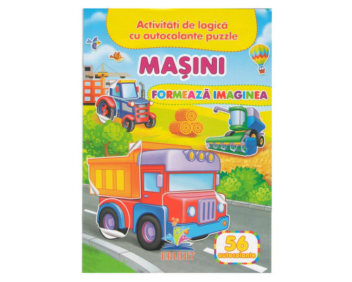 Formeaza imaginea. Masini-Tractor. 56 autocolante N*7804