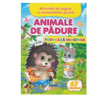 71446 Formeaza imaginea. Animale de padure. 67 autocolante N*7743