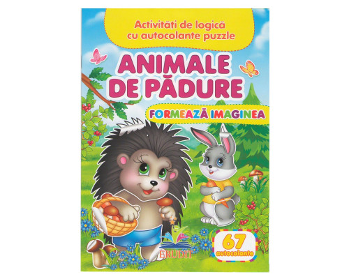 71446 Formeaza imaginea. Animale de padure. 67 autocolante N*7743