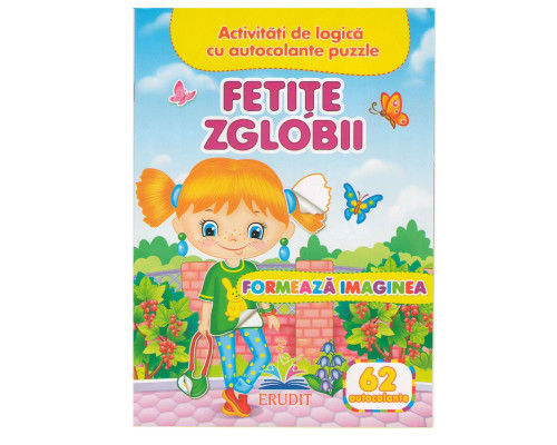 Formeaza imaginea. Fetite zglobii. 62 autocolante N*7590