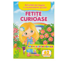 71452 Formeaza imaginea. Fetite curioase. 62 autocolante N*7651