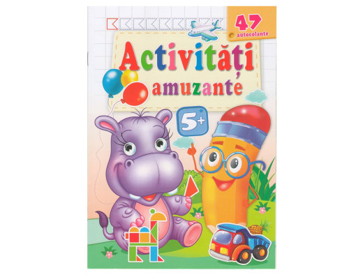 Activitati amuzante 5+, Hipopotam, +47 autocolante N*7569