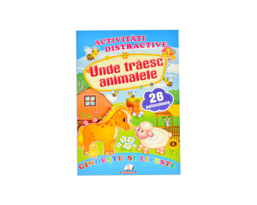 Activitati distractive. Unde traiesc animalele. 26 autocolante N*0126 (16,5X24) Activitati distractive. Unde traiesc animalele. 26 autocolante N*0126 (16,5X24)