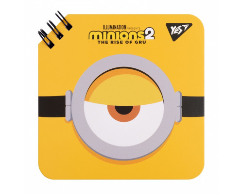 928254 Блокнот 110х110мм, 80л., cпираль, "Minions" YES 151753 (30/60)