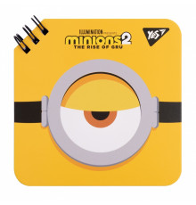 Carnet 110x110mm, 80 coli, spira,"Minions" YES 151754 (30/60)