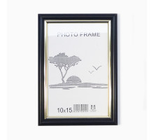 Rama foto A6 10*15 cu suport negru cu aur 15-01-02 CM*9426