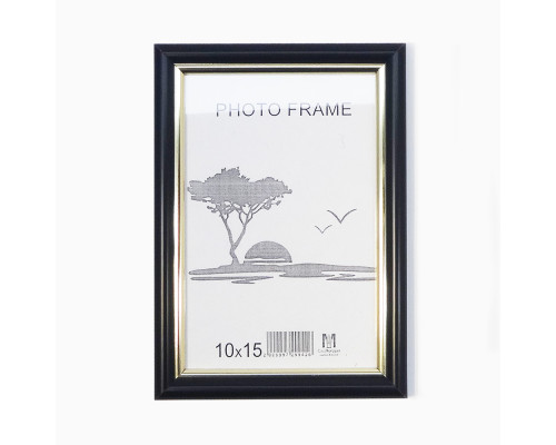 Rama foto A6 10*15 cu suport negru cu aur 15-01-02 CM*9426