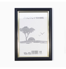 Rama foto A6 10*15 cu suport negru cu aur 15-01-02 CM*9426
