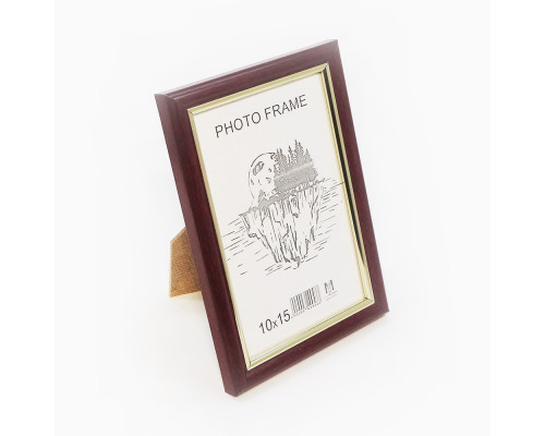 Rama foto A6 10*15 cu suport cafeniu cu aur 15-01-03 CM*9433