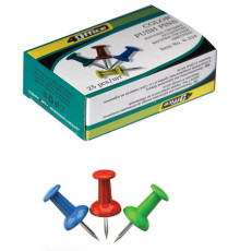 Pioneze colorate pentru tabla 25buc 4Office 4-334 (10/500)