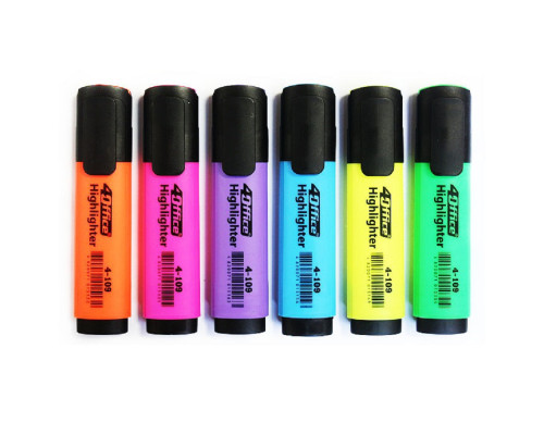 Set markere text, 6 buc, 1-5mm, 4Office 4-109/6 (40/160)