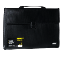 Mapa servieta B4 3 sectiuni negru Scholz 5226 (10)