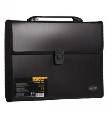 Mapa servieta A4 3 sectiuni negru Scholz 10502 (10)