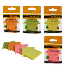 Hartie pt notite cu lipici "Sageata" 73x67mm assorti 50foi 8073 SOZ (6/48)