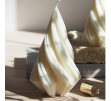 Lumanare parfumată Con în spirală 11.5x7cm, (diverse culori și arome) SA52