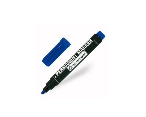 Marker permanent 2.5mm albastru 8566 Centropen (10/1000)