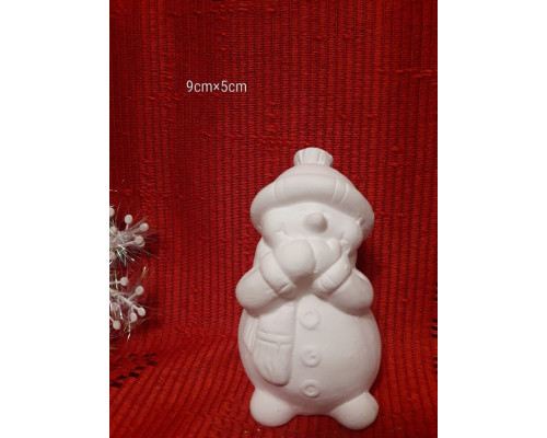 Гипсовые фигурки "Снеговик ничего не говорю" 3