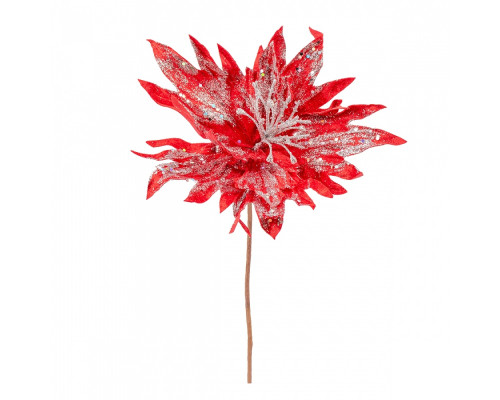 Poinsettia decorativă, roșie, 24cm Novogod'ko 973975 (96)