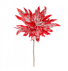 Poinsettia decorativă, roșie, 24cm Novogod'ko 973975 (96)