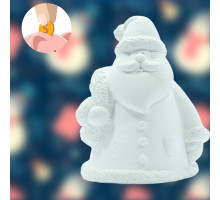 Гипсовая фигурка "Дед мороз с венком"