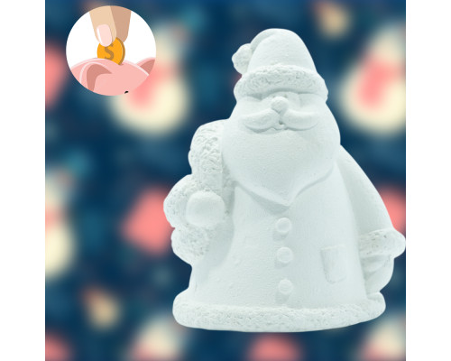 Гипсовая фигурка "Дед мороз с венком"