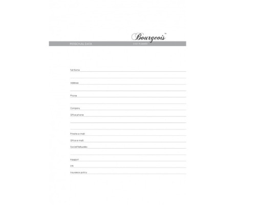 Agenda nedatata, A5, 160file, engl., 22267 (10)