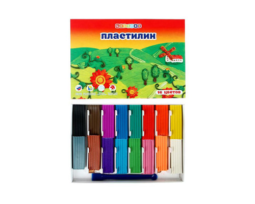 Пластилин Цветик 16цв. 240г. 32411674 (10)
