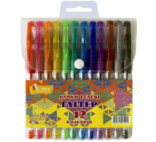 Set pixuri gel, 12cul., Glitter, cutie PVC, ГР47, УМКА (12/72)