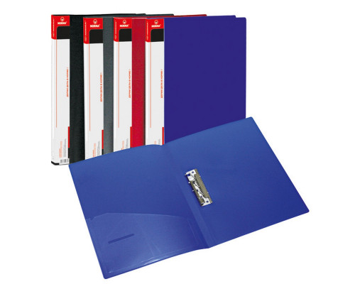 808291 Папка с прижимом и карманом А4, синяя, Norma 5034-12 (20)