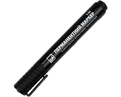 Marker permanent, 3mm, negru 4-104, 4Office (12/720) Marker permanent, 3mm, negru 4-104, 4Office (12/720)
