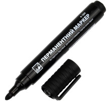 Marker permanent, 3mm, negru 4-104, 4Office (12/720)