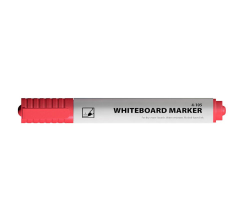 Marker pt tabla, 3mm, varf rotund, rosu, 4-105, 4Office (12/720)
