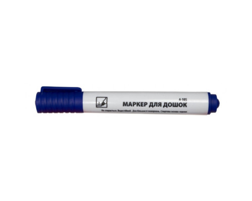 Marker pt tabla, 3mm, varf rotund, albastru, 4-105, 4Office (12/720)