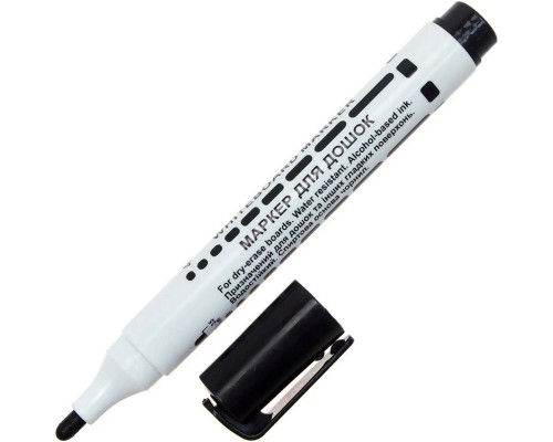 Marker pt tabla, 3,5mm, varf rotund, negru, 224-09N, NORMA (12/720)