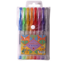 Set pixuri gel, 8cul., Glitter, cutie PVC, ГР45, УМКА (1/12/96)