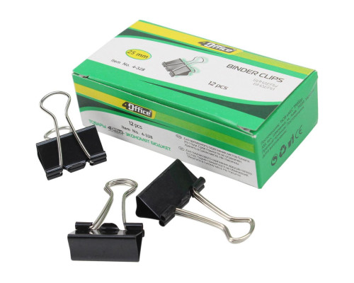 Clipsa metalica 25 mm 12 buc, 4Office 4-328 (12/240)