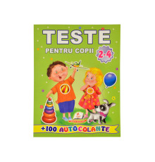 Teste pentru copii 2-4 ani. +100 autocolante N*7555 (20X25,5)