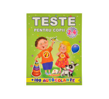 Teste pentru copii 2-4 ani. +100 autocolante N*7555 (20X25,5)