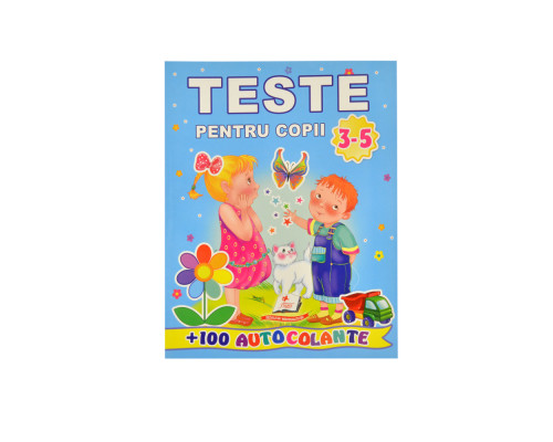 Teste pentru copii +100 autocolante 3-5 ani N*7562 (20x26) Teste pentru copii +100 autocolante 3-5 ani N*7562 (20x26)