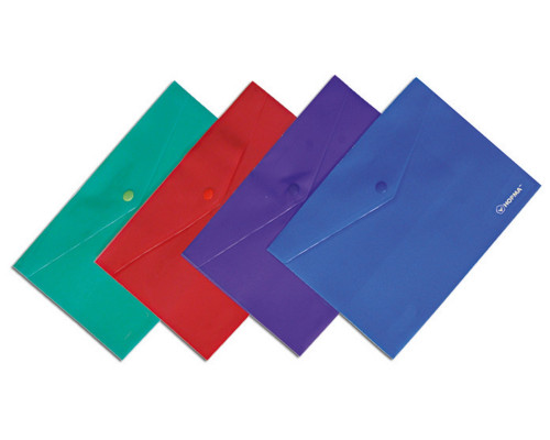 Папка с кнопкой непрозрачная B5 цвет ассорти Norma 5019 (12/120)